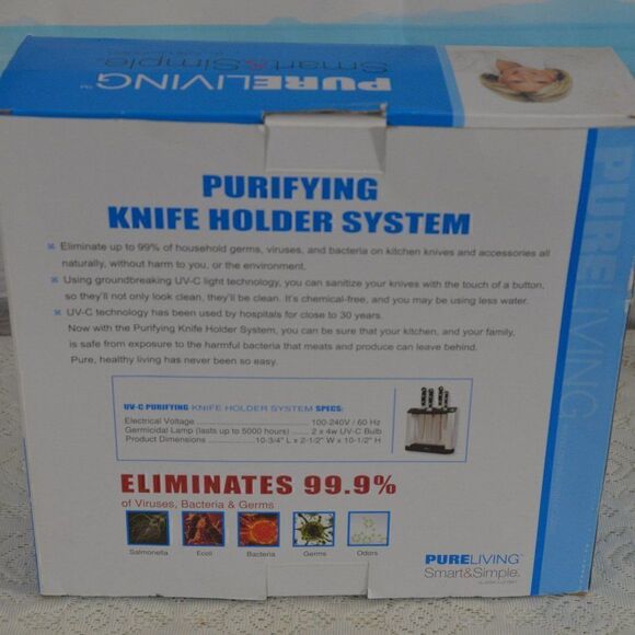 Purifying Knife Holder System Pure Living Smart&Simple - New in Box - Picture 7 of 9